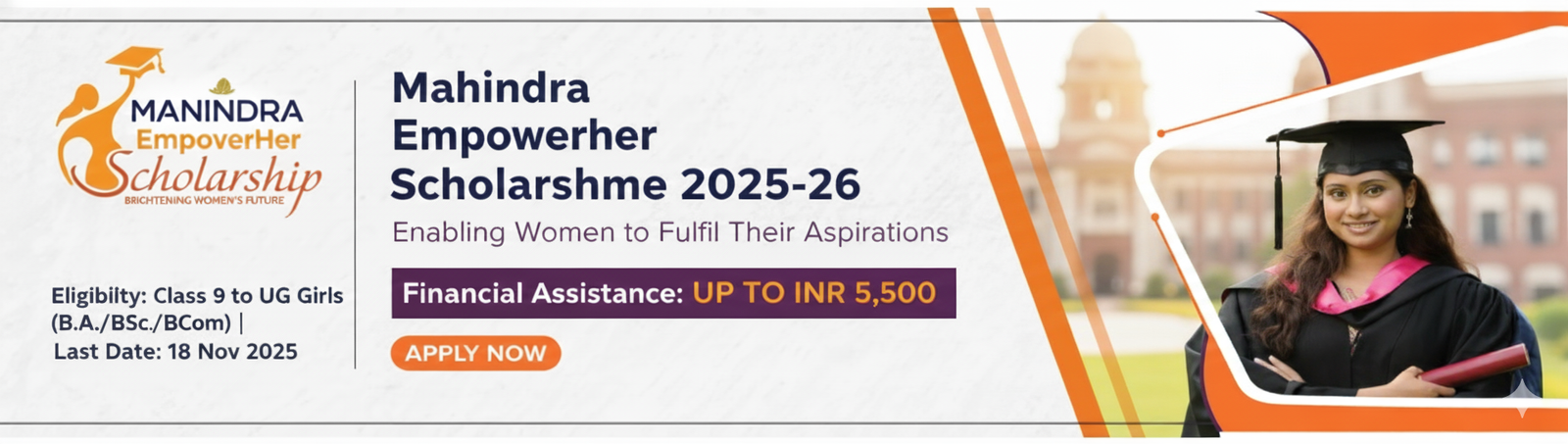 Mahindra Empowerher Scholarship 2025-26 How to Get Benefits