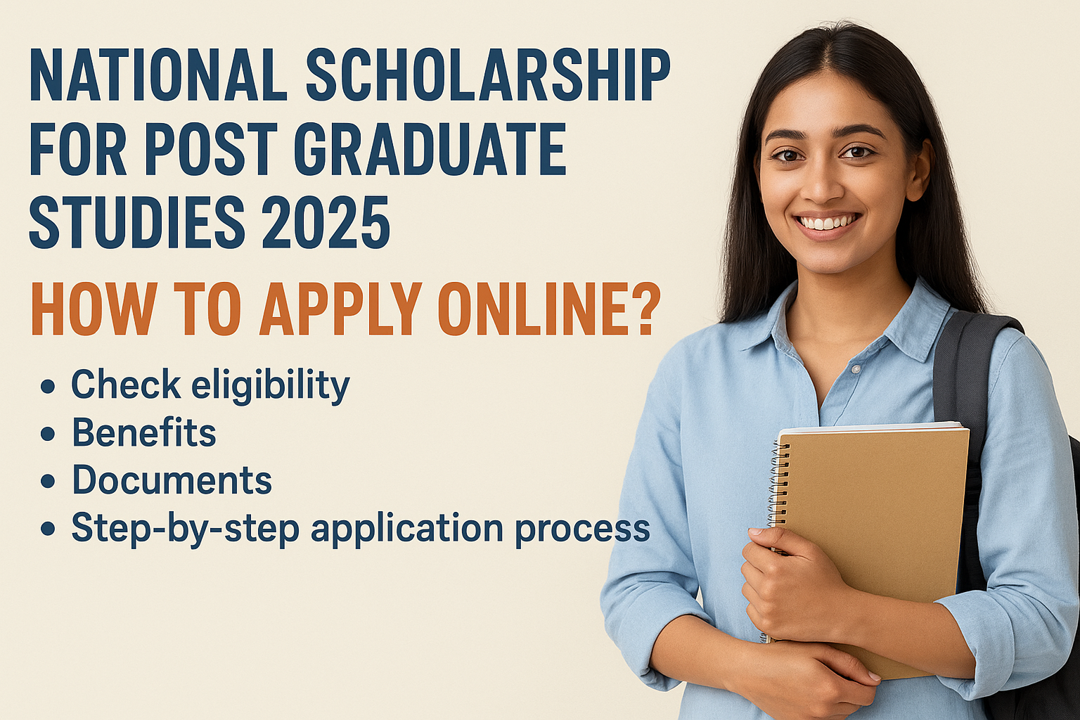 National Scholarship For Post Graduate Studies 2025 How to Apply Online