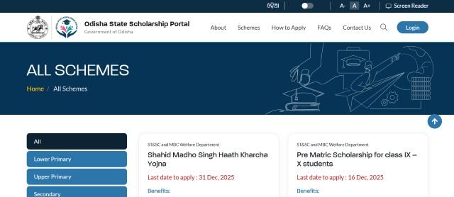 official scholarship portal