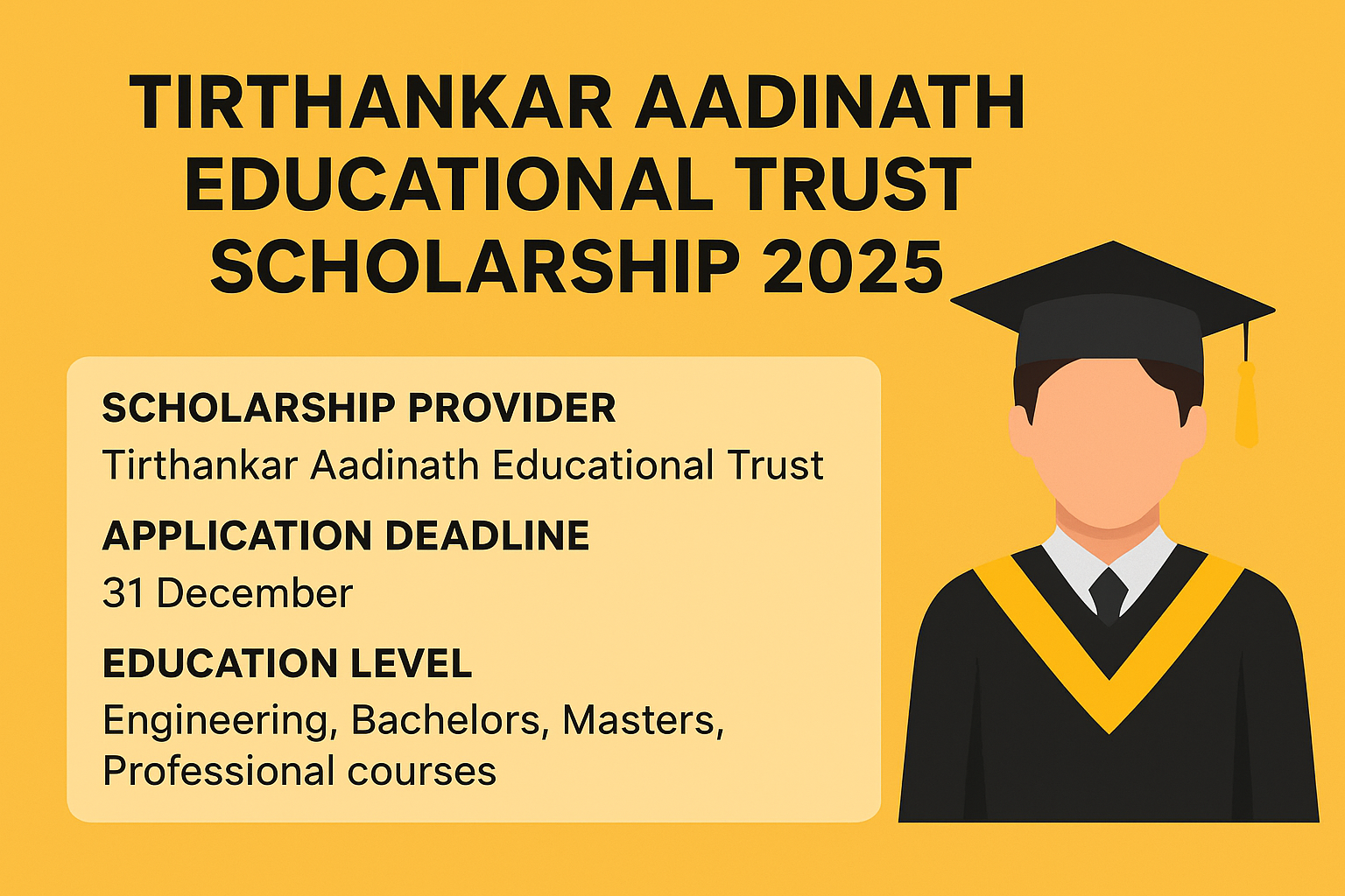 Tirthankar Aadinath Educational Trust Scholarship 2025 How to Get Benefits