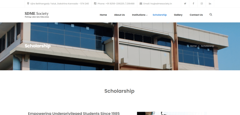 Application Process SDM Educational Trust Scholarship 2025