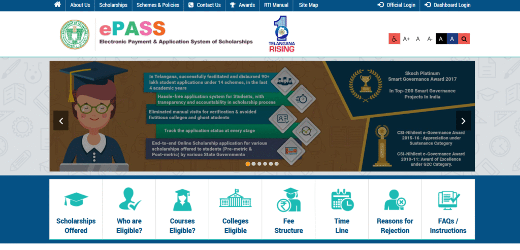 Application Process Telangana Post-Matric Scholarship 2025